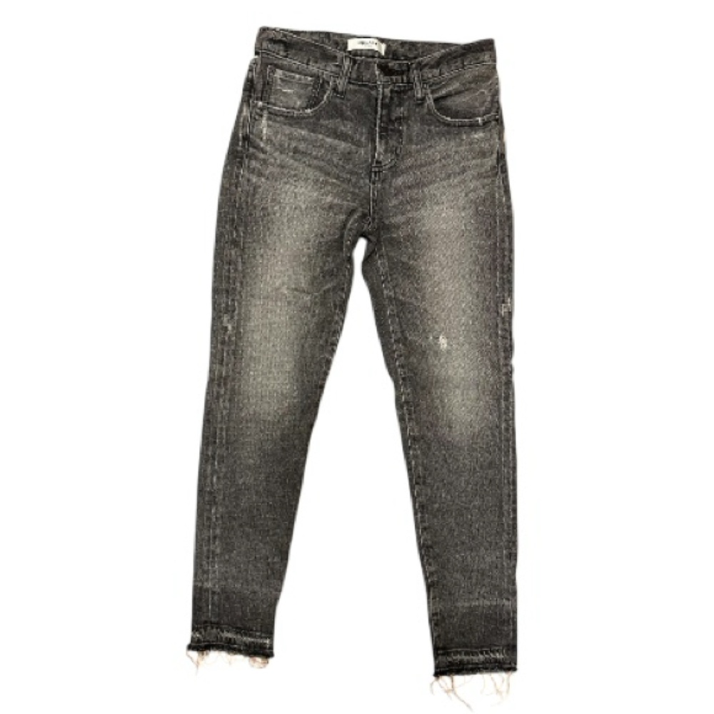 Moussy Washed Black Ankle Jeans